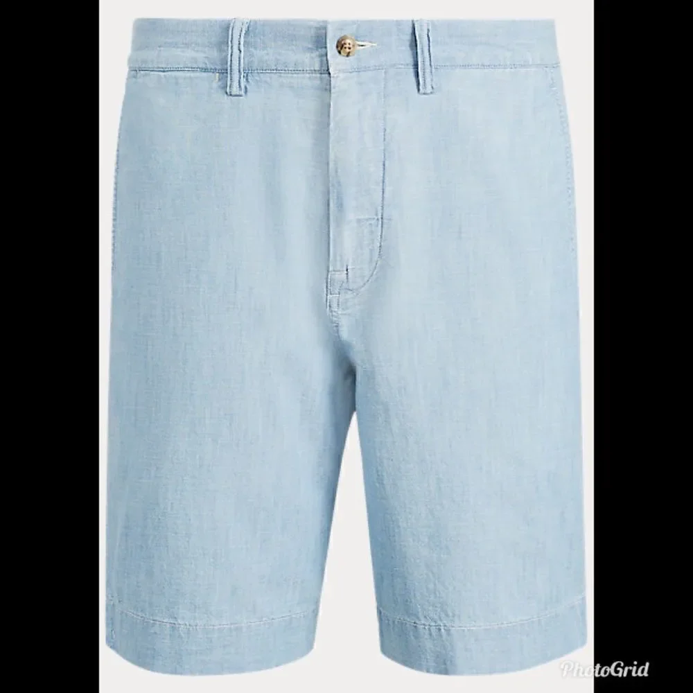 Polo Ralph Lauren Classic Fit Chambray Blue Shorts